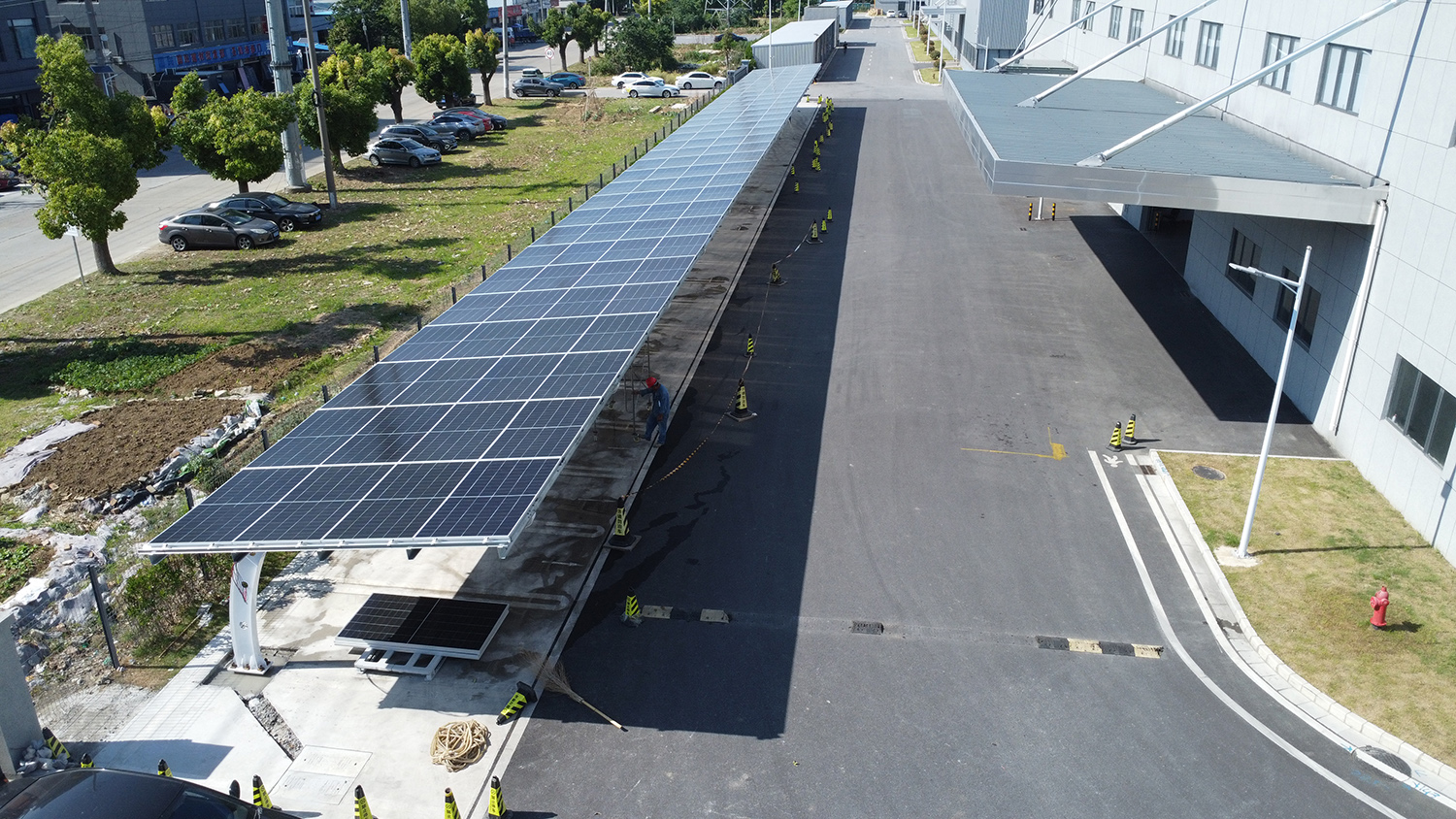 Leapton Energy BIPV carport projects successful completed