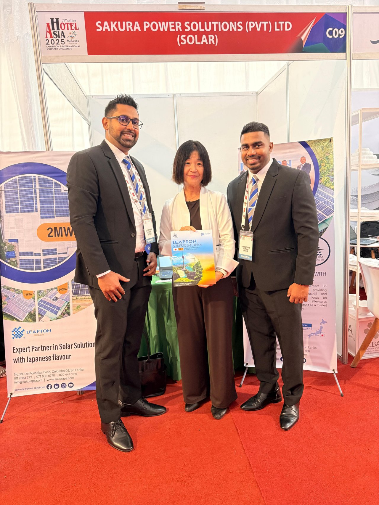 Leapton Energy’s Exclusive Distributor Sakura Power Showcased Leapton Products at Hotel Asia 2025 and Met with Japanese Ambassador to the Maldives, Ms. Ishigami Rumiko